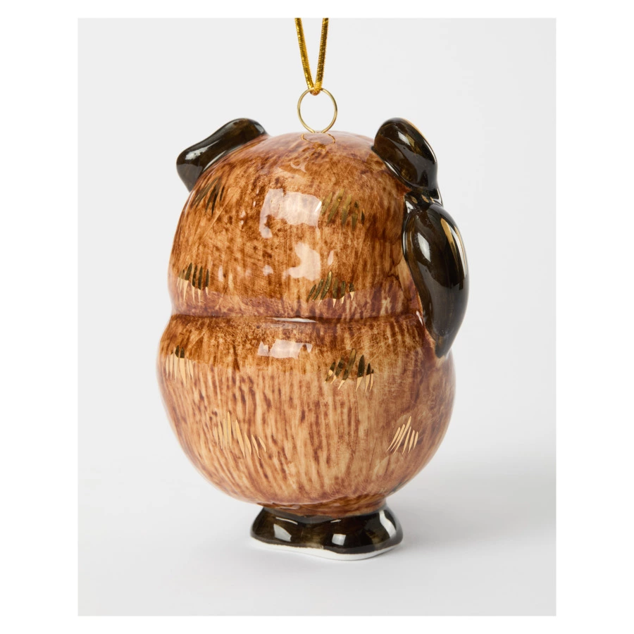 Игрушка елочная Лефортовский фарфор Винни Пух 7х7х9 см, фарфор, ручная работа, п/к