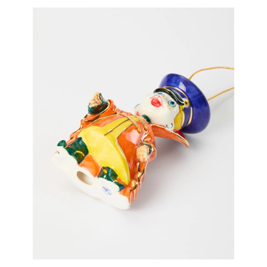 Игрушка елочная Лефортовский фарфор Вовка из 3/9 царства 5х6,2х10,4 см, фарфор, ручная работа, п/к