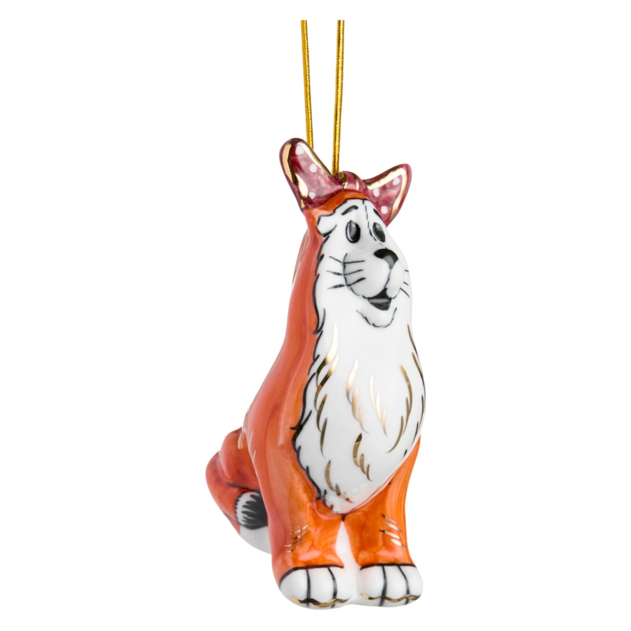 Игрушка елочная Лефортовский фарфор Матильда 3,5х6,4х9,8 см, фарфор, ручная работа, п/к