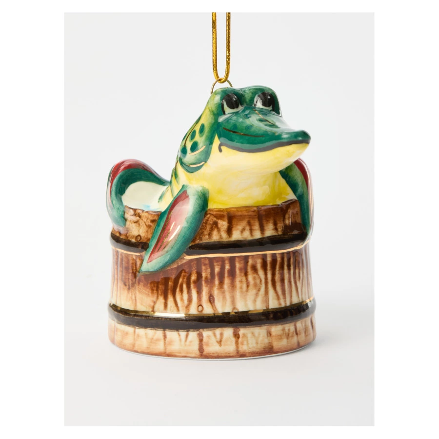 Игрушка елочная Лефортовский фарфор Щука 6,5х10,5х8 см, фарфор, ручная работа, п/к