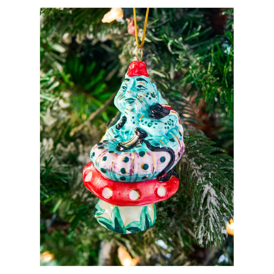 Набор елочных игрушек Лефортовский фарфор Алиса в Стране Чудес 6 шт, фарфор, в коробке с музыкой,п/к