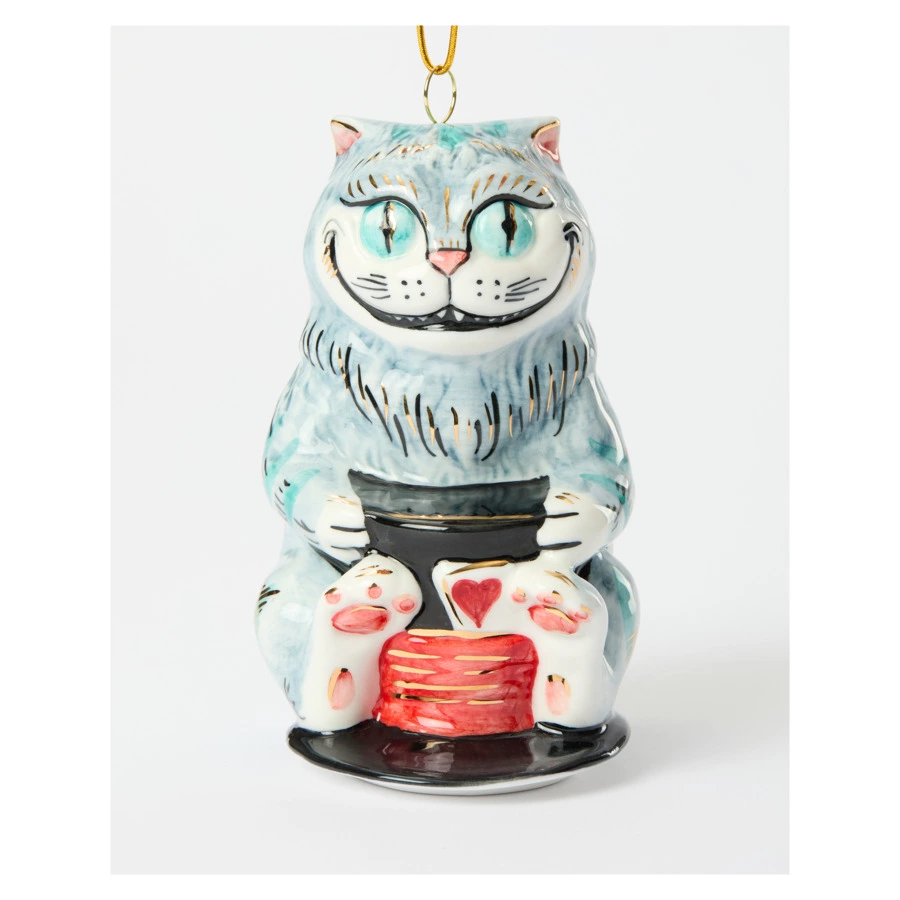 Набор елочных игрушек Лефортовский фарфор Алиса в Стране Чудес 6 шт, фарфор, в коробке с музыкой,п/к