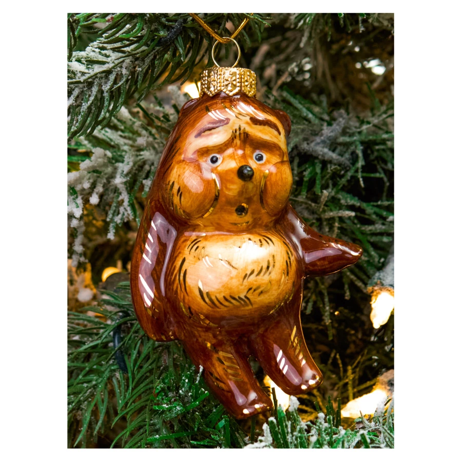 Набор елочных игрушек Лефортовский фарфор Ежик в тумане 2 шт, фарфор, в коробке с музыкой, п/к