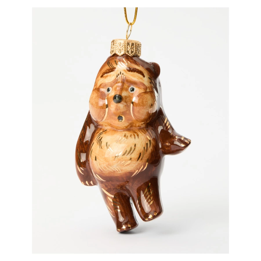 Набор елочных игрушек Лефортовский фарфор Ежик в тумане 2 шт, фарфор, в коробке с музыкой, п/к