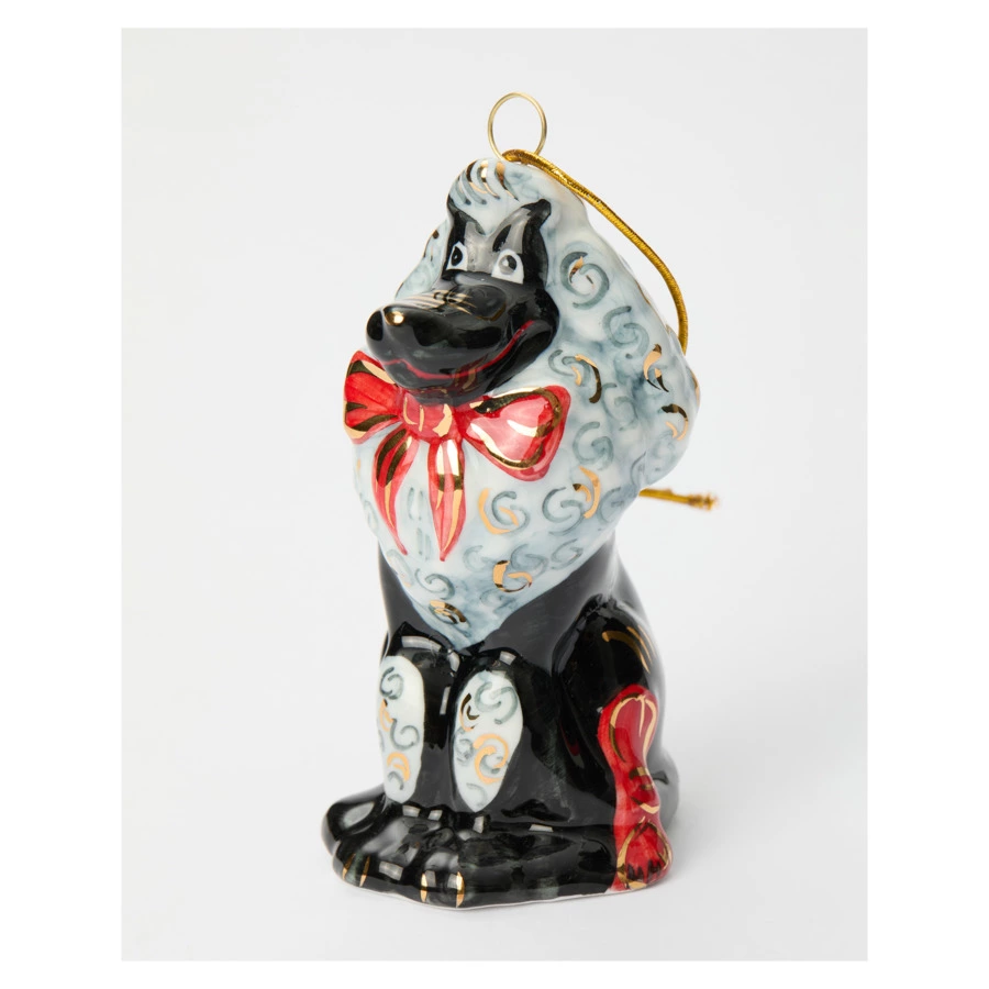 Набор елочных игрушек Лефортовский фарфор Золотой Ключик Артемон 2 шт, фарфор, с музыкой, п/к