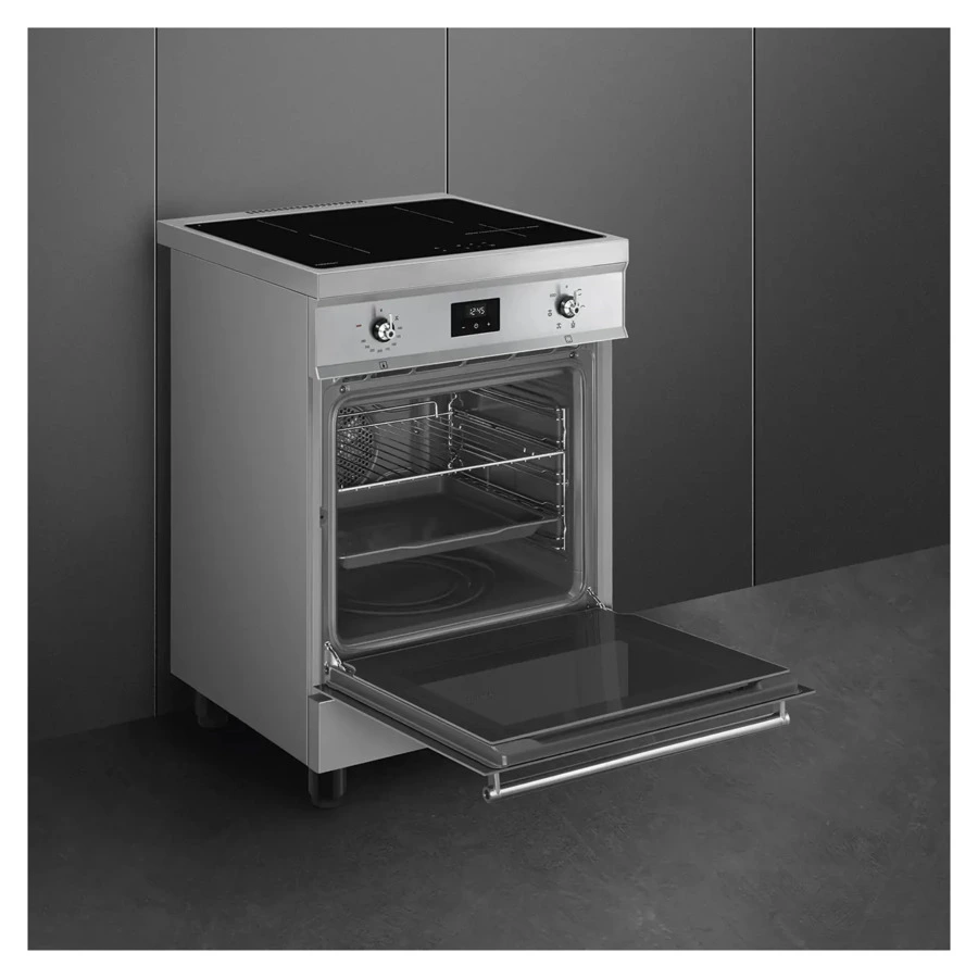 Отдельностоящий варочный центр индукция-электро SMEG C6IMXT2 60х60 см, сталь нержавеющая