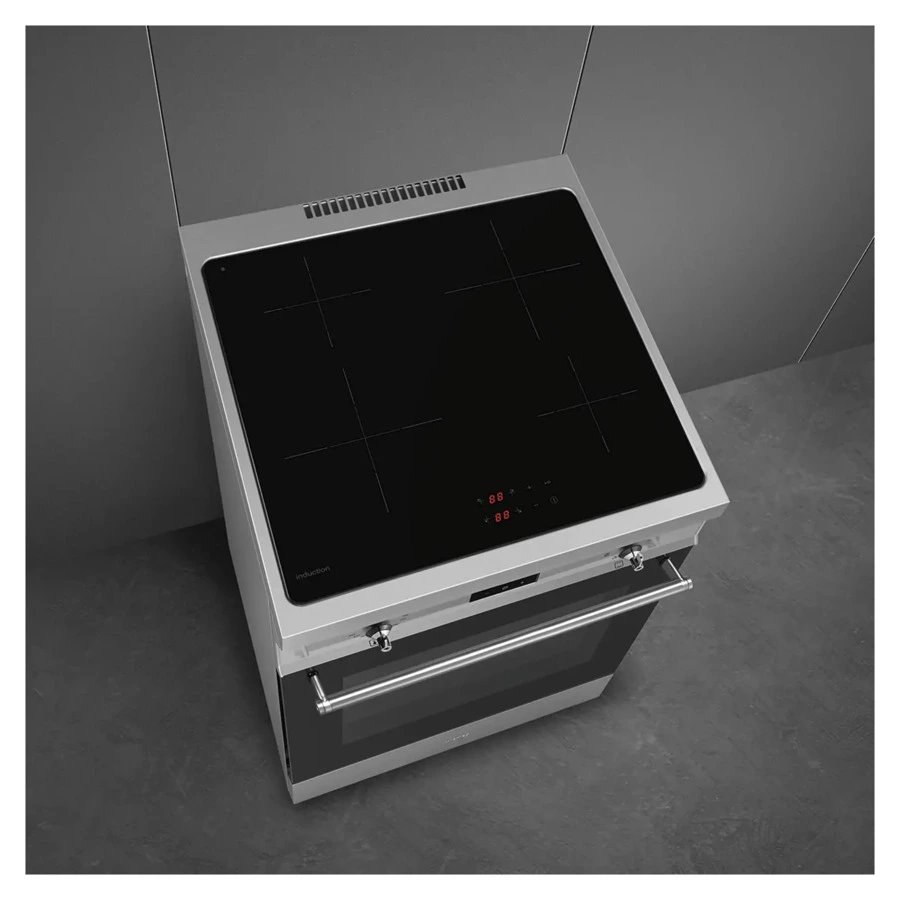 Отдельностоящий варочный центр индукция-электро SMEG C6IMXT2 60х60 см, сталь нержавеющая