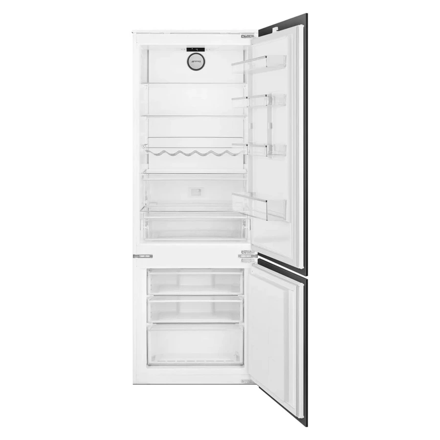Встраиваемый комбинированный холодильник полный 2 камеры SMEG C875TNE No-Frost 68,9 см, 370 мл