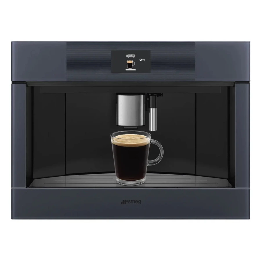 Кофемашина автоматическая встраиваемая SMEG CMS4104GRU 60х45 см, стекло Neptune Grey