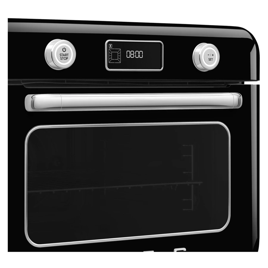 Мини печь с паром и функцией Аэрогриль 10 функций SMEG COF01BLEU, черный