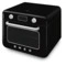 Мини печь с паром и функцией Аэрогриль 10 функций SMEG COF01BLEU, черный