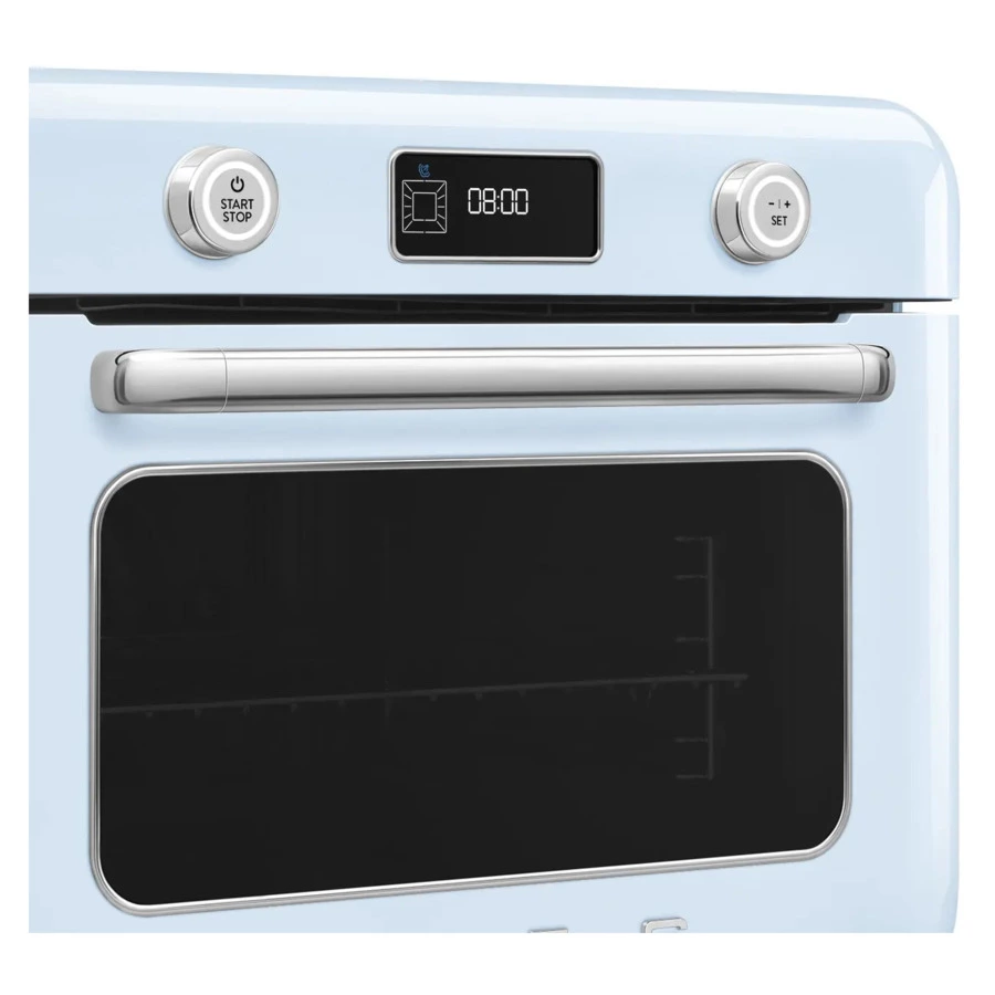 Мини печь с паром и функцией Аэрогриль 10 функций SMEG COF01PBEU, пастельный голубой