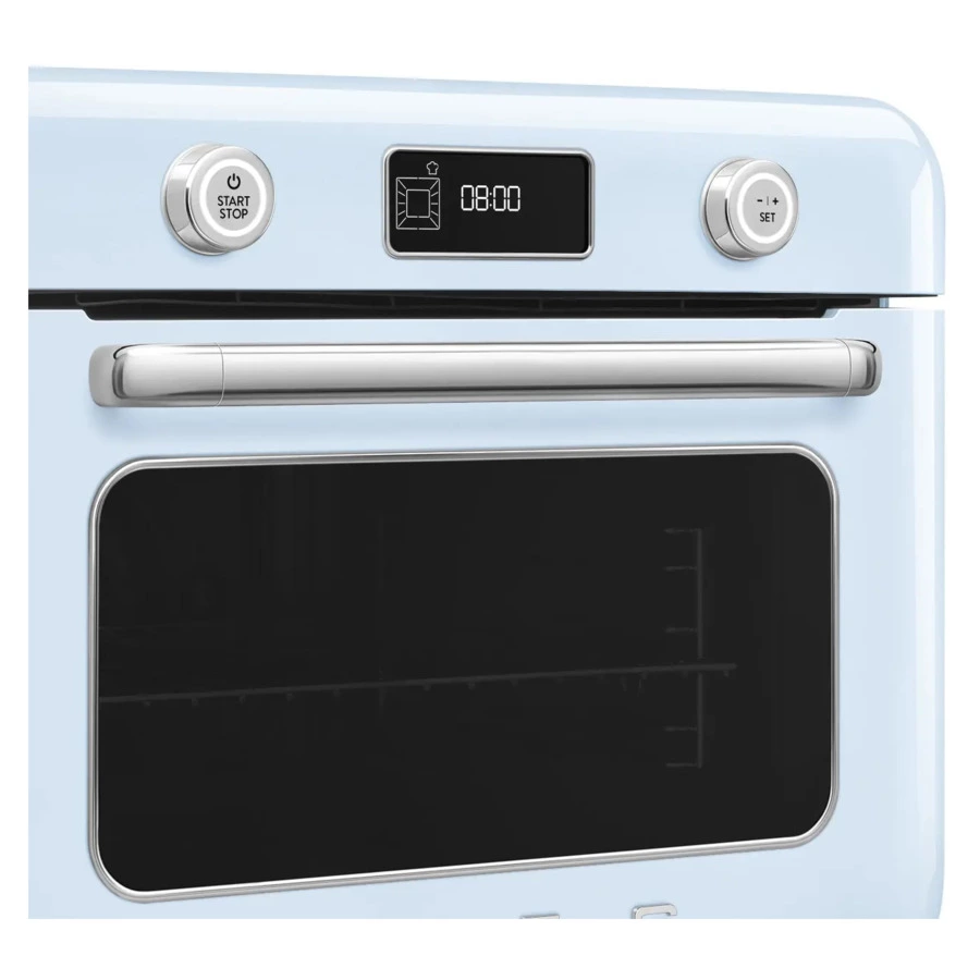 Мини печь с паром и функцией Аэрогриль 10 функций SMEG COF01PBEU, пастельный голубой
