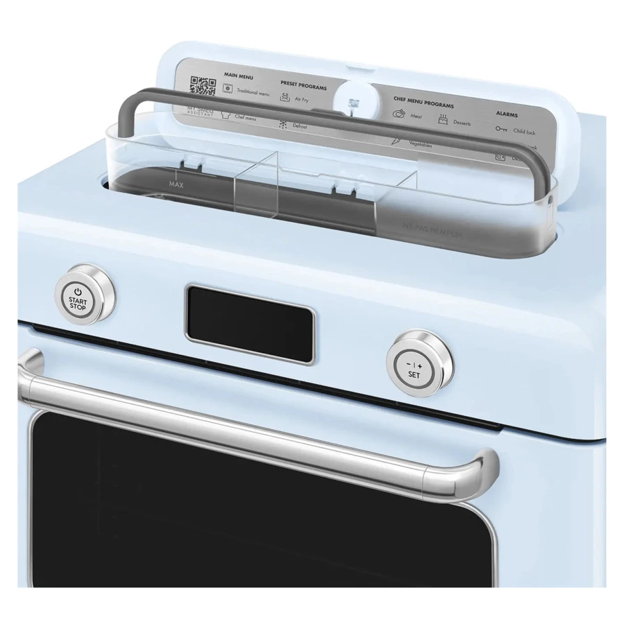 Мини печь с паром и функцией Аэрогриль 10 функций SMEG COF01PBEU, пастельный голубой