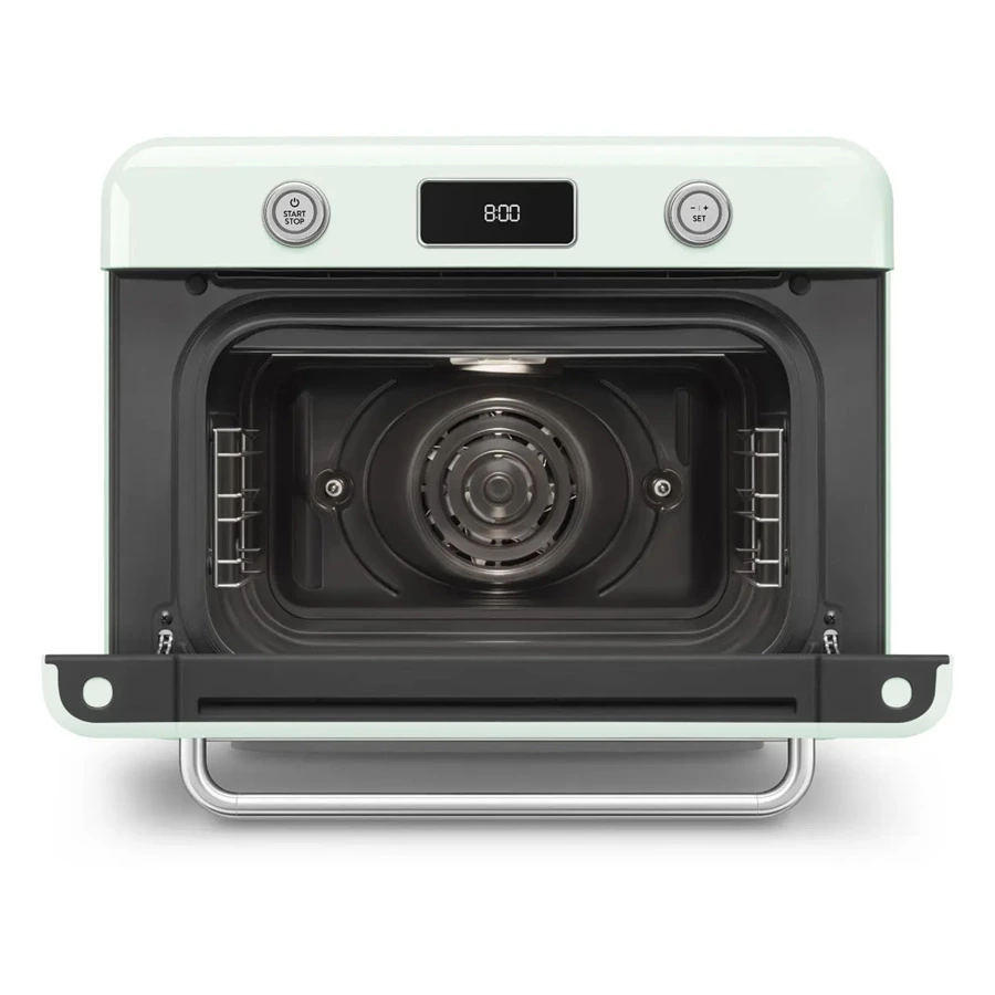 Мини печь с паром и функцией Аэрогриль 10 функций SMEG COF01PGEU, пастельный зеленый
