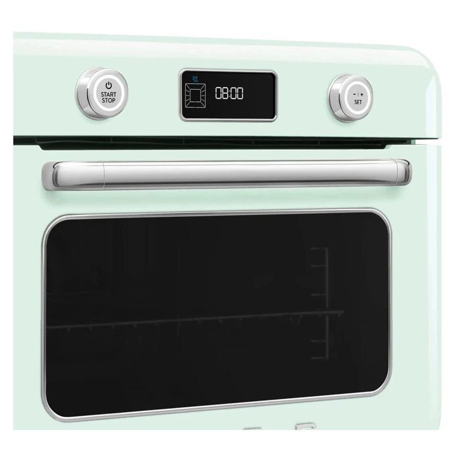 Мини печь с паром и функцией Аэрогриль 10 функций SMEG COF01PGEU, пастельный зеленый