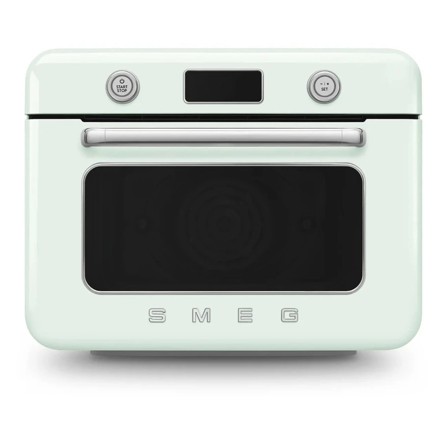 Мини печь с паром и функцией Аэрогриль 10 функций SMEG COF01PGEU, пастельный зеленый