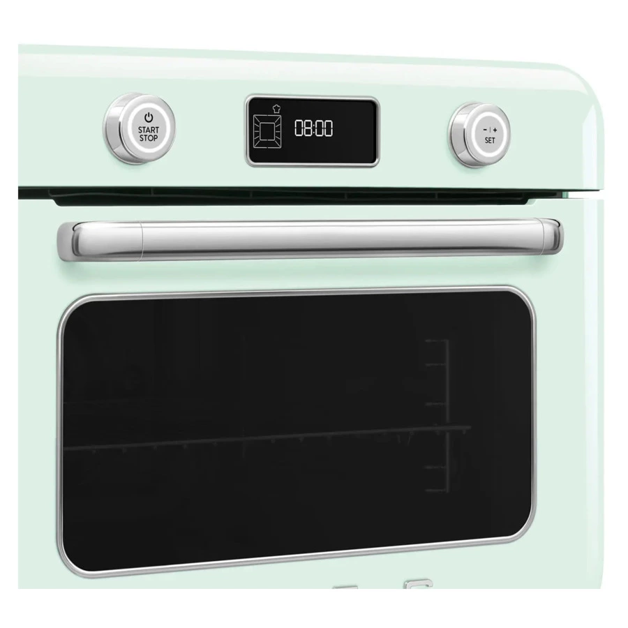 Мини печь с паром и функцией Аэрогриль 10 функций SMEG COF01PGEU, пастельный зеленый