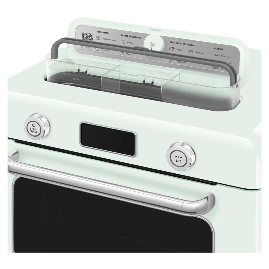 Мини печь с паром и функцией Аэрогриль 10 функций SMEG COF01PGEU, пастельный зеленый