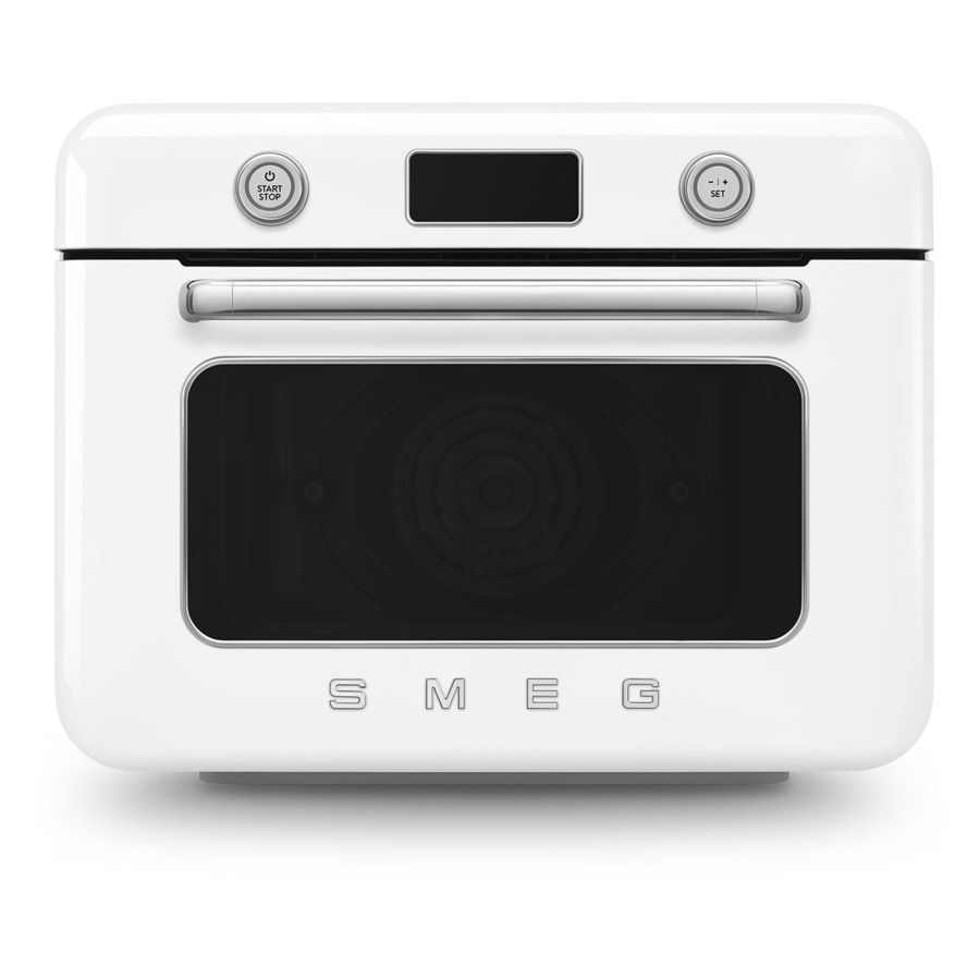 Мини печь с паром и функцией Аэрогриль 10 функций SMEG COF01WHEU, цвет белый