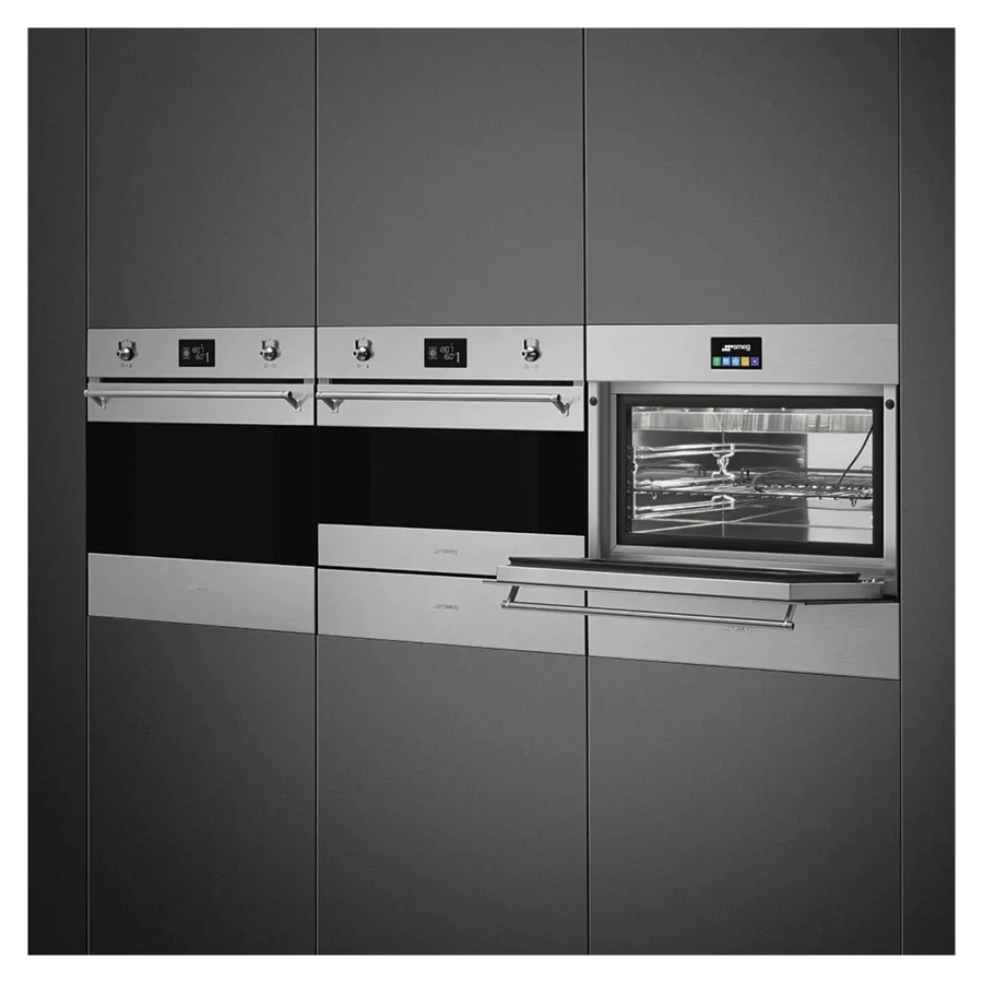 Вакууматор SMEG CPV115G Linea 60х13,5 см, стекло Neptune Grey