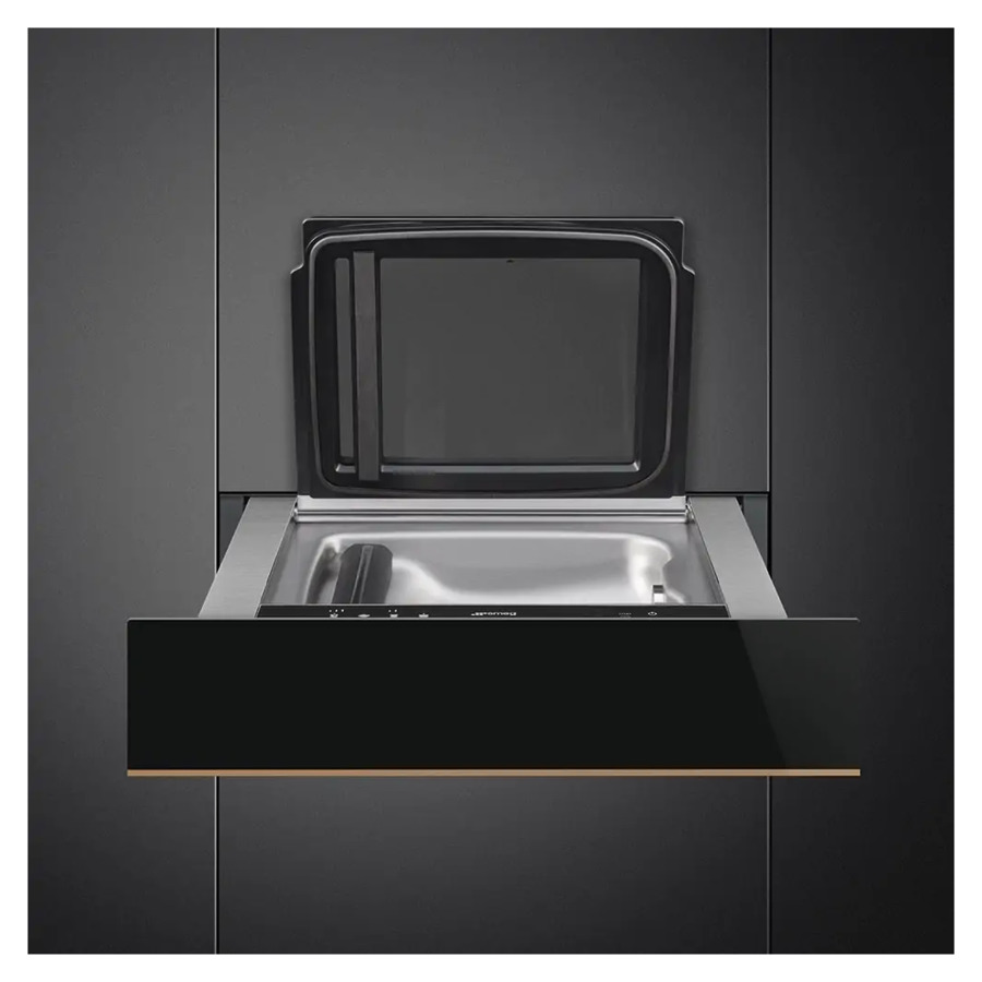 Вакууматор SMEG CPV615NR Dolce Stil Novo 60х14 см, черное стекло Eclipse, медный профиль