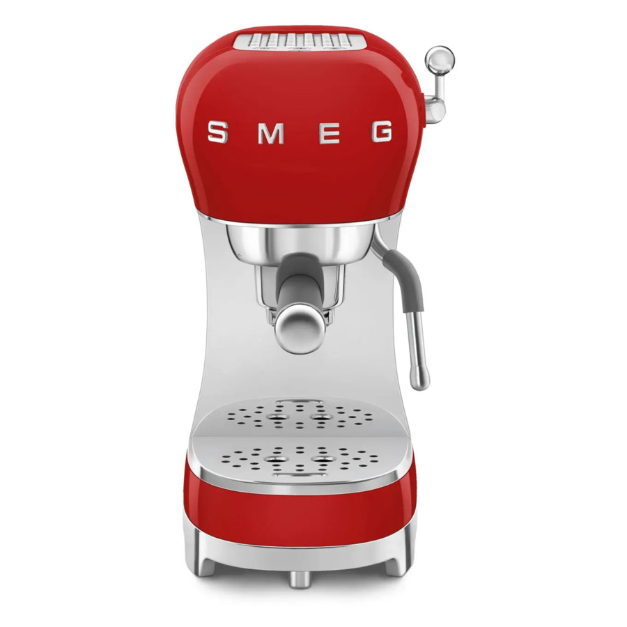 Кофемашина-эспрессо рожковая SMEG ECF02RDEU, красная