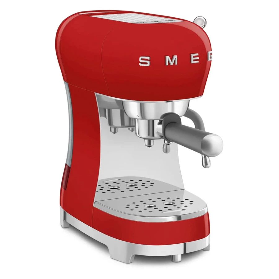 Кофемашина-эспрессо рожковая SMEG ECF02RDEU, красная