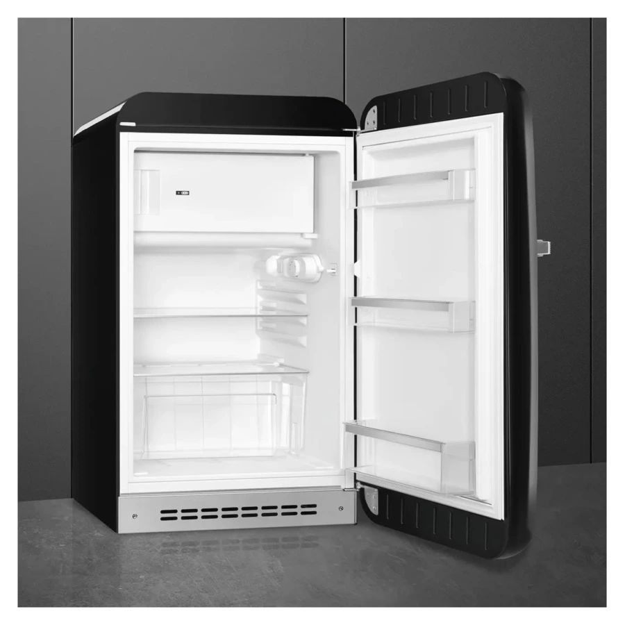 Холодильник однодверный стиль 50-х годов SMEG FAB10RBL6 54,5 см, 122 л, черный