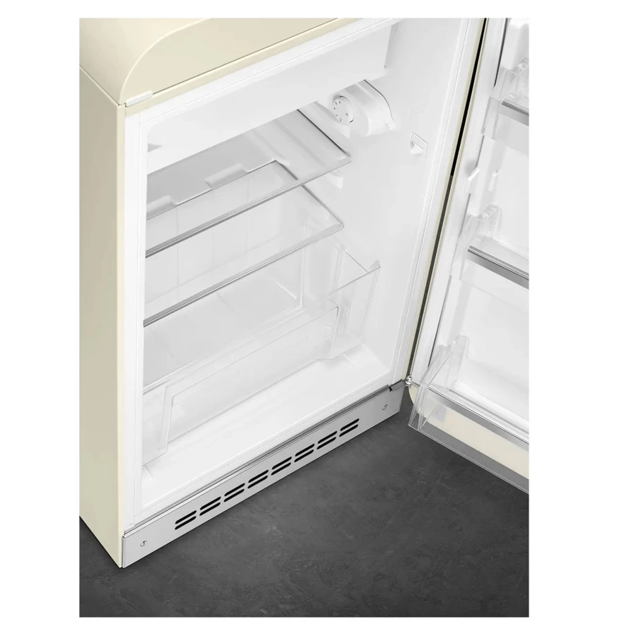 Холодильник однодверный стиль 50-х годов SMEG FAB10RCR6 54,5 см, 122 л, кремовый