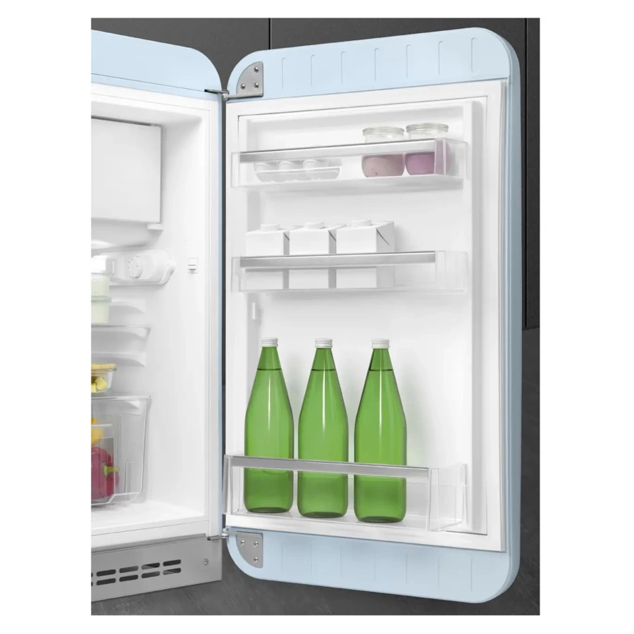 Холодильник однодверный стиль 50-х годов SMEG FAB10RPB6 54,5 см, 122 л, пастельный голубой