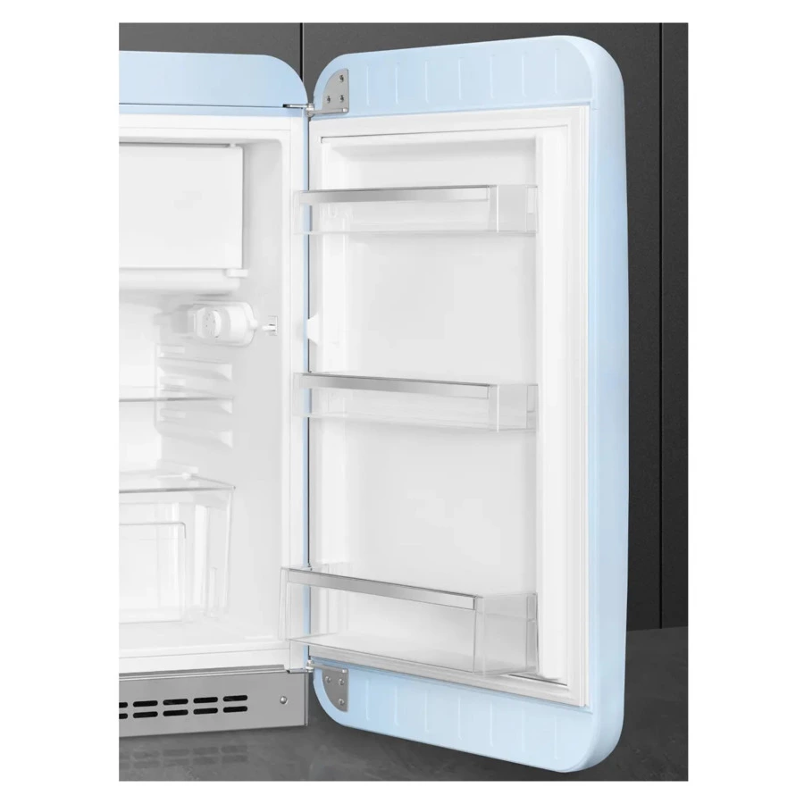 Холодильник однодверный стиль 50-х годов SMEG FAB10RPB6 54,5 см, 122 л, пастельный голубой
