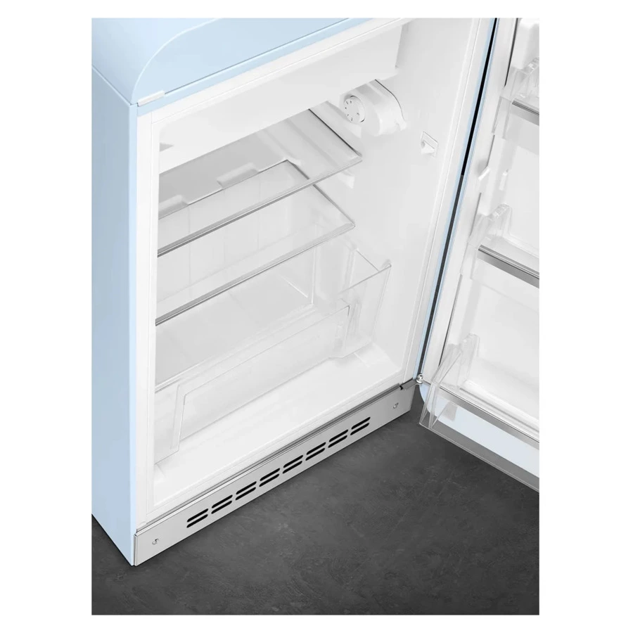 Холодильник однодверный стиль 50-х годов SMEG FAB10RPB6 54,5 см, 122 л, пастельный голубой
