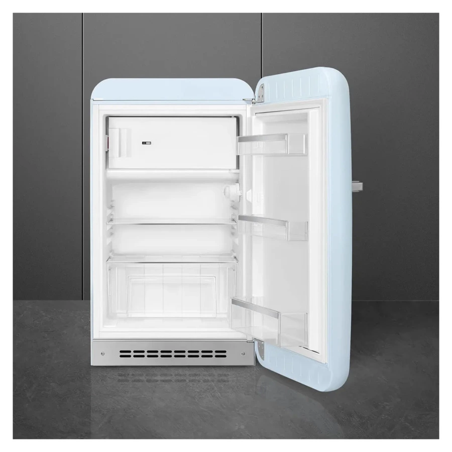 Холодильник однодверный стиль 50-х годов SMEG FAB10RPB6 54,5 см, 122 л, пастельный голубой