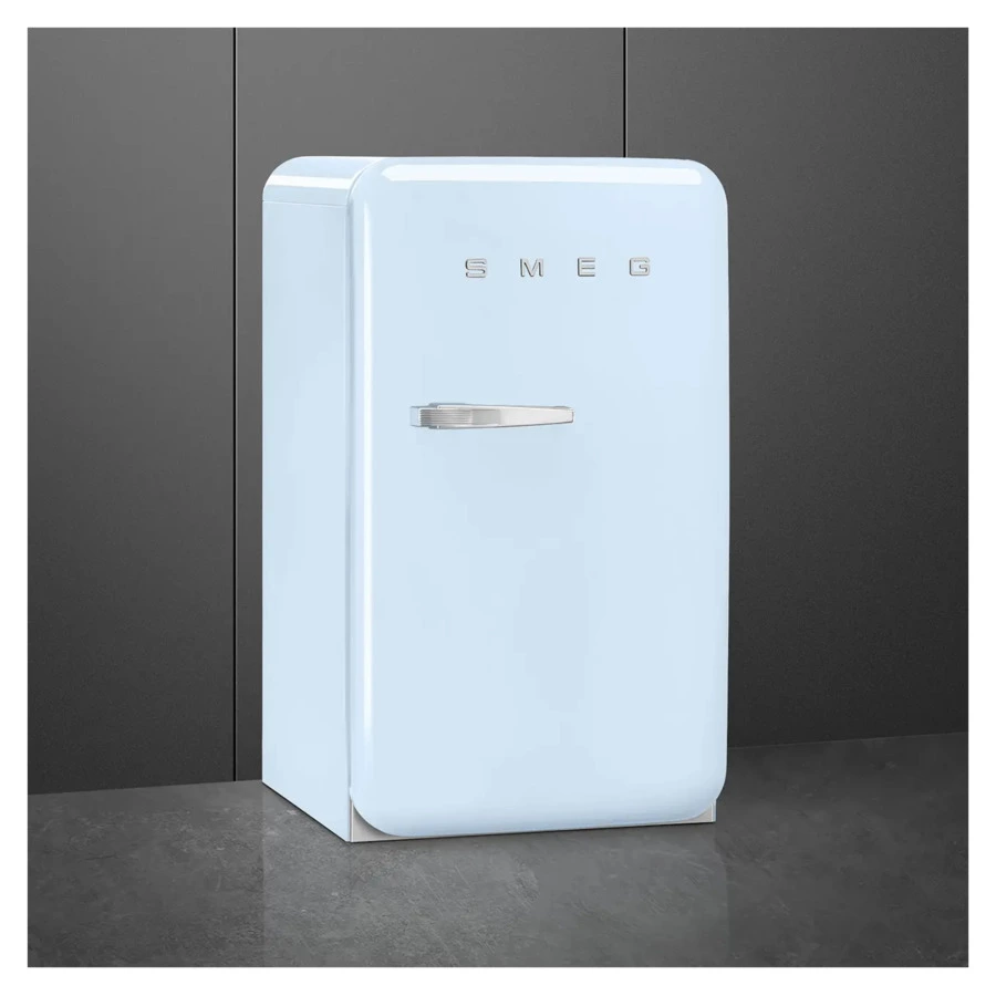 Холодильник однодверный стиль 50-х годов SMEG FAB10RPB6 54,5 см, 122 л, пастельный голубой