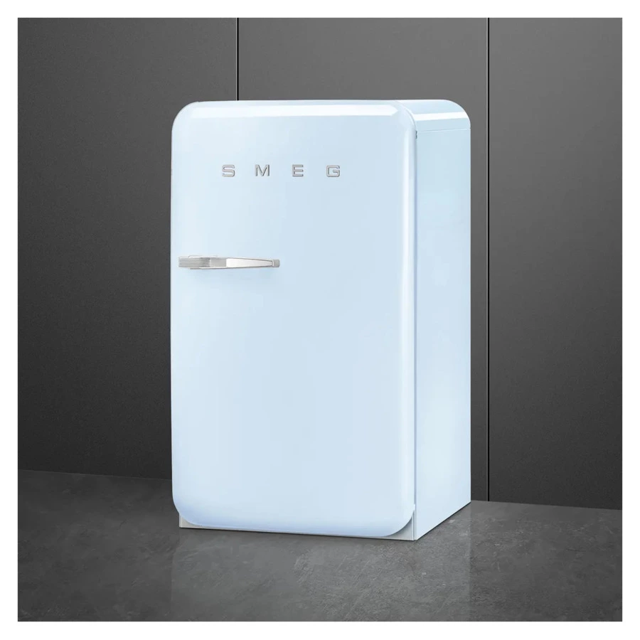 Холодильник однодверный стиль 50-х годов SMEG FAB10RPB6 54,5 см, 122 л, пастельный голубой