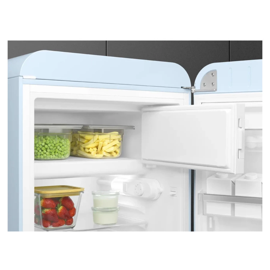 Холодильник однодверный стиль 50-х годов SMEG FAB10RPB6 54,5 см, 122 л, пастельный голубой