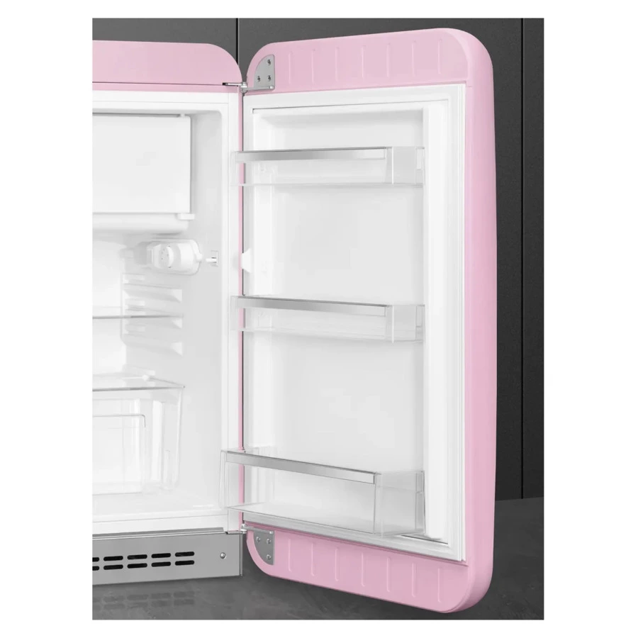 Холодильник однодверный стиль 50-х годов SMEG FAB10RPK6 54,5 см, 122 л, розовый