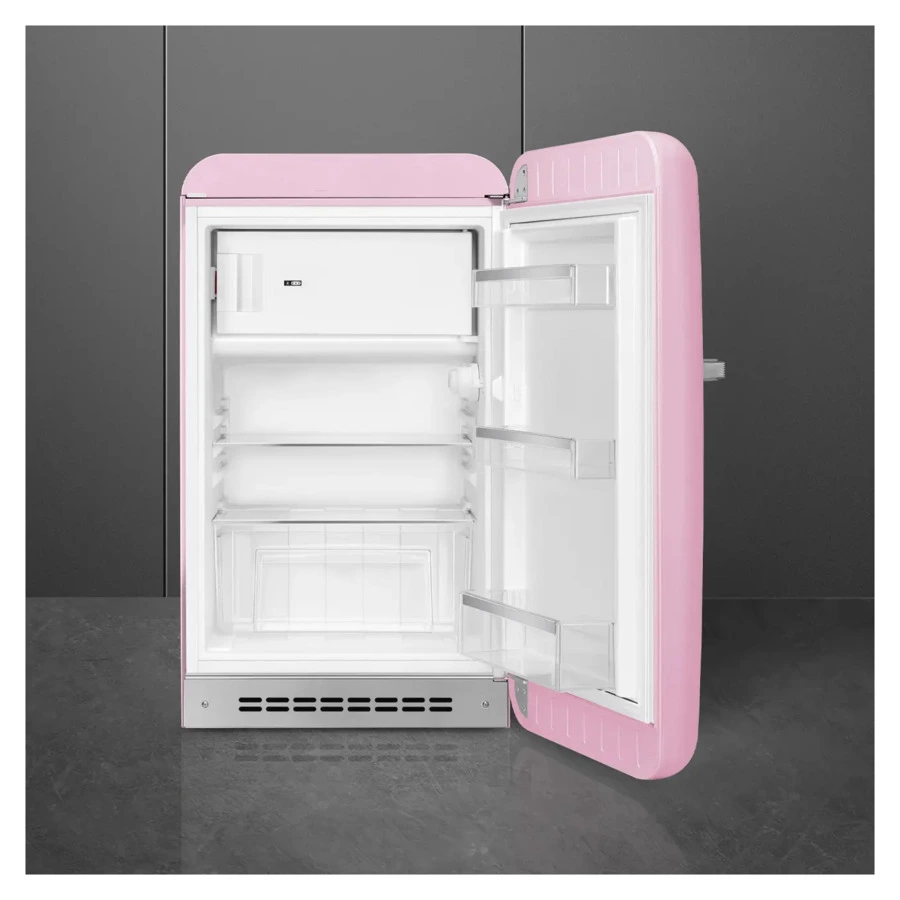 Холодильник однодверный стиль 50-х годов SMEG FAB10RPK6 54,5 см, 122 л, розовый