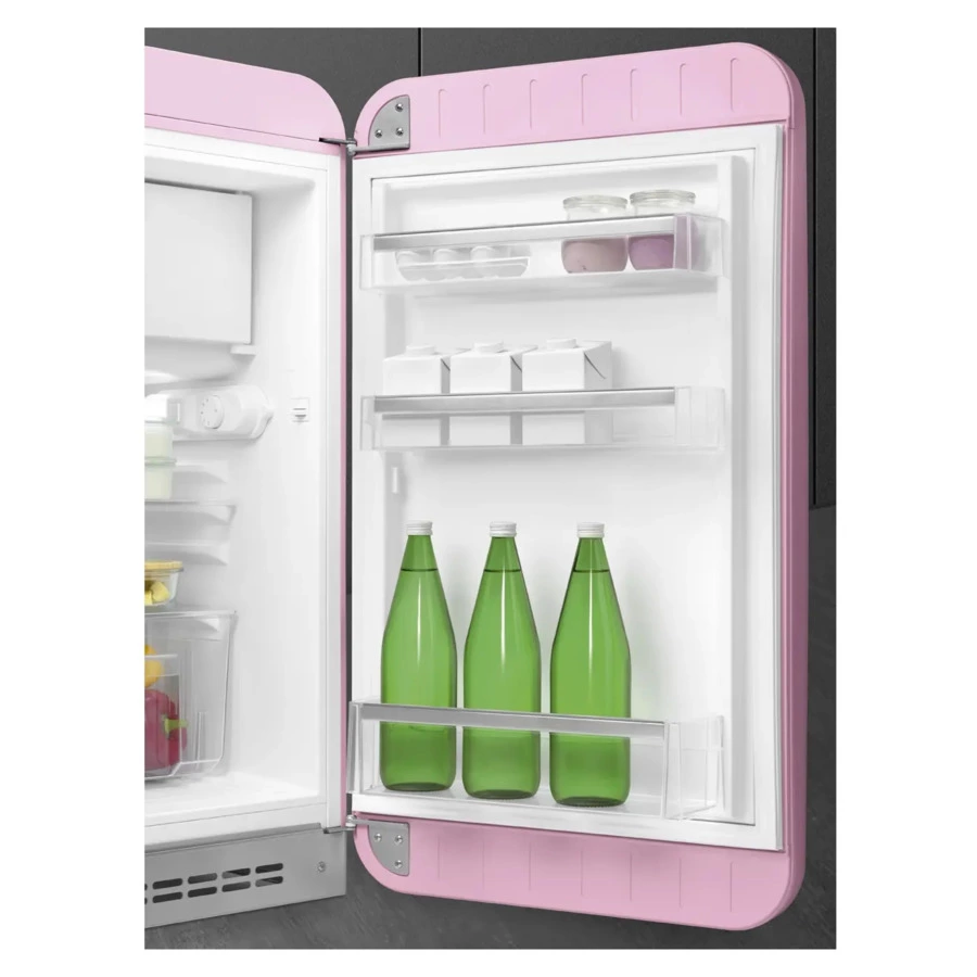 Холодильник однодверный стиль 50-х годов SMEG FAB10RPK6 54,5 см, 122 л, розовый
