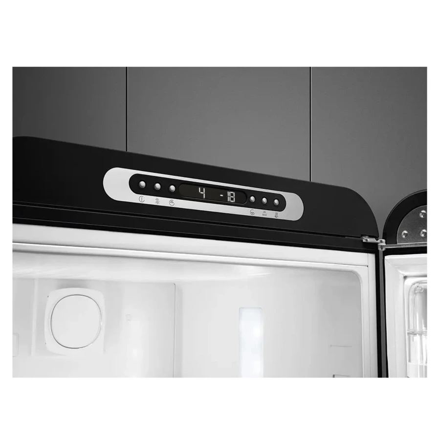 Холодильник двухдверный стиль 50-х годов No-frost SMEG FAB32RBL5 60 см, 365 л, черный