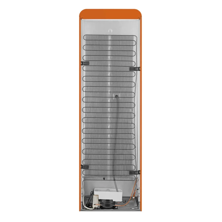 Холодильник двухдверный стиль 50-х годов No-frost SMEG FAB32ROR5 60 см, 365 л, оранжевый