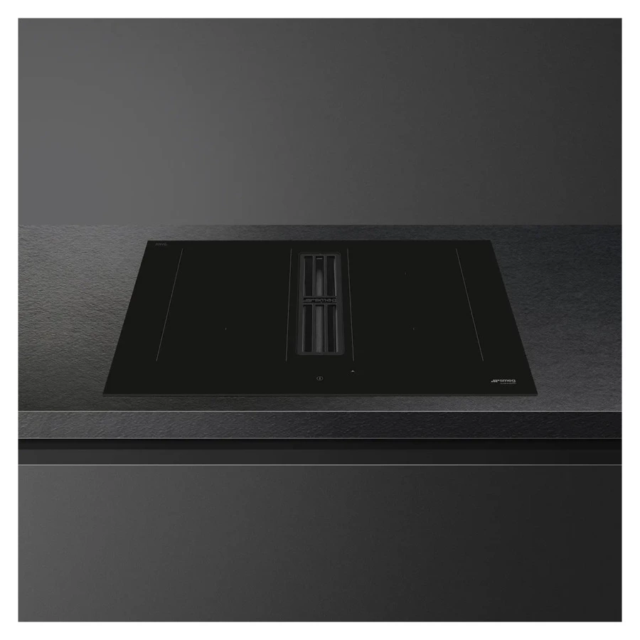 Варочная панель индукционная с вытяжкой SMEG HOBD472D2 Multizone 80 см, прямой край