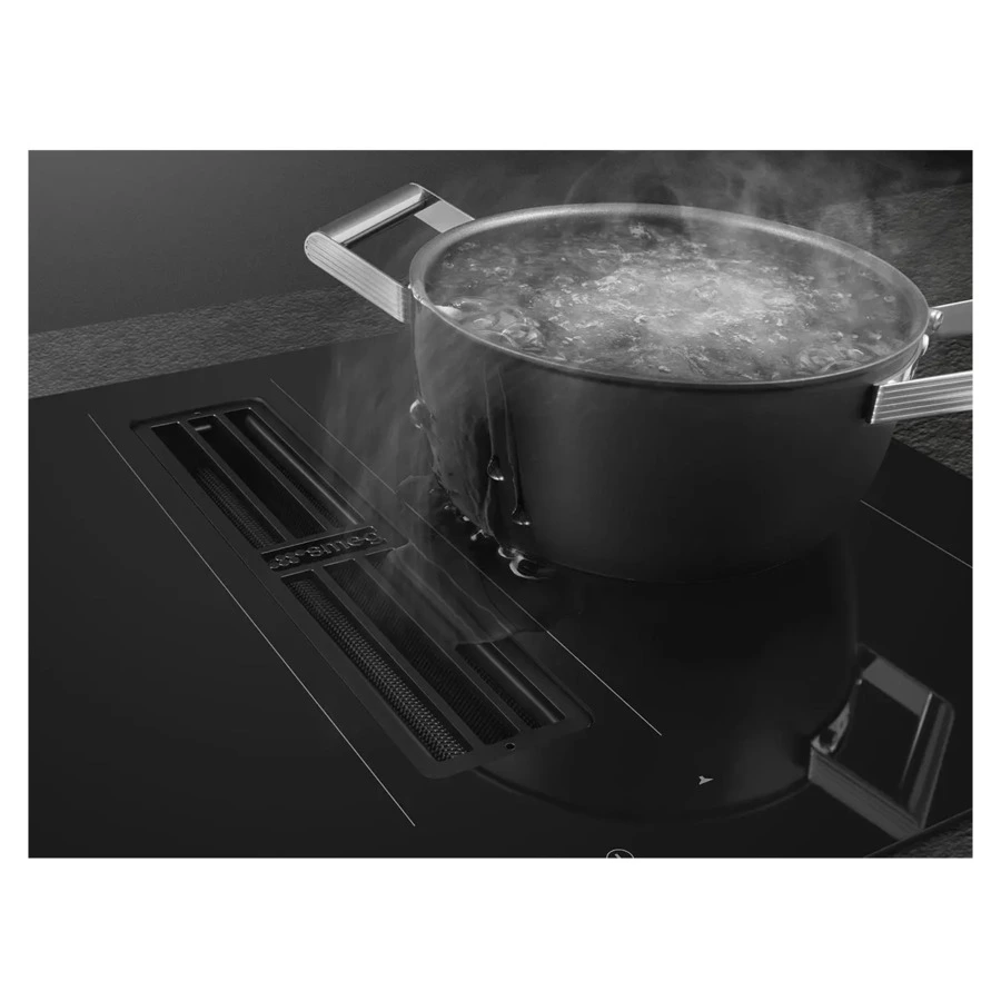 Варочная панель индукционная с вытяжкой SMEG HOBD472D2 Multizone 80 см, прямой край