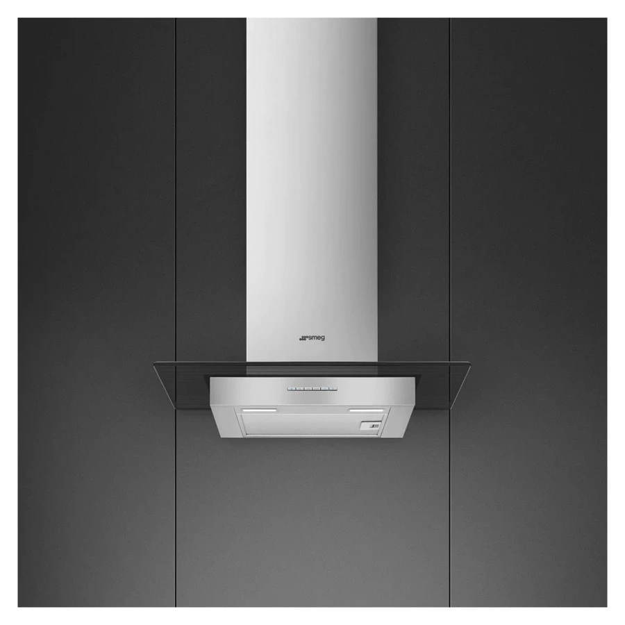 Вытяжка настенная SMEG KBT600VE Coloniale 60 см, сталь нержавеющая, стекло