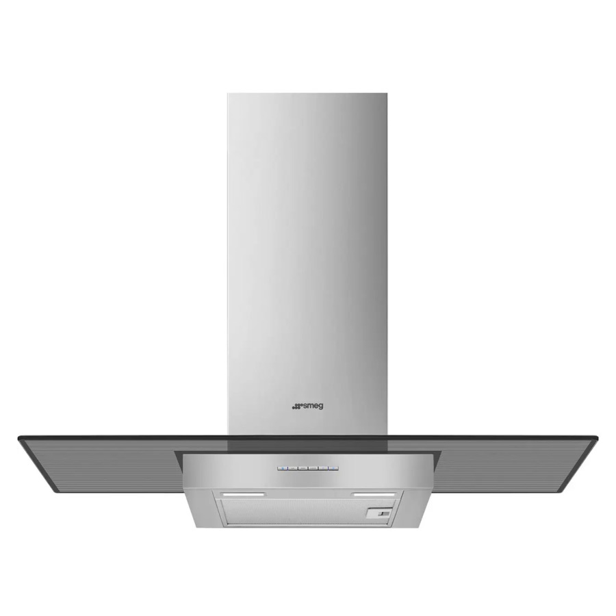 Вытяжка настенная SMEG KBT900VE 90 см, сталь нержавеющая, стекло