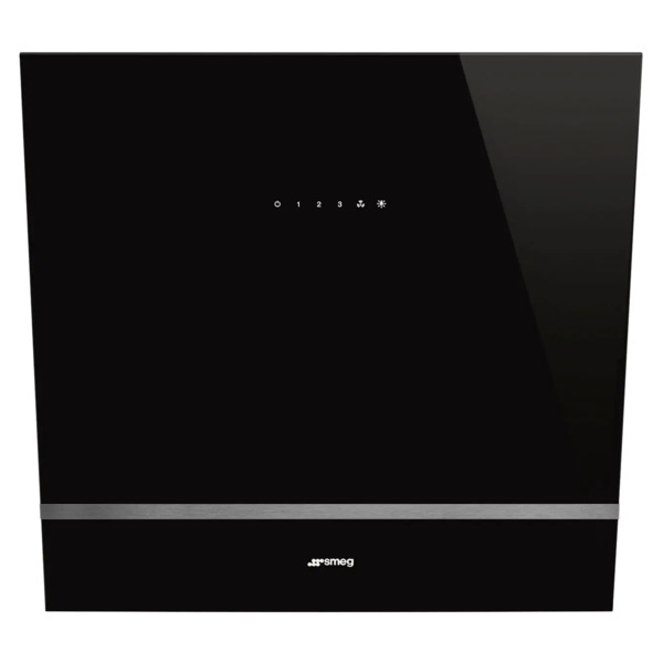 Вытяжка настенная наклонная SMEG KV26N Linea 60 см, черное стекло