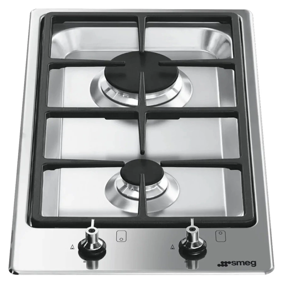 Варочная панель газовая SMEG PGF32G Classica 31 см, матовая сталь