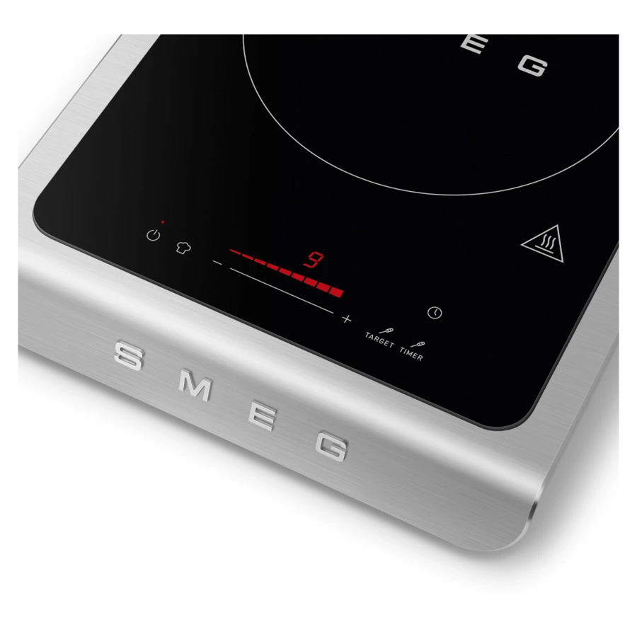 Плита индукционная настольная SMEG PIC01BLMEU, черная матовая