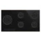Варочная панель газовая 5 конфорок SMEG PV695LCNR Dolce Stil Novo 90 cм, черная стеклокерамика